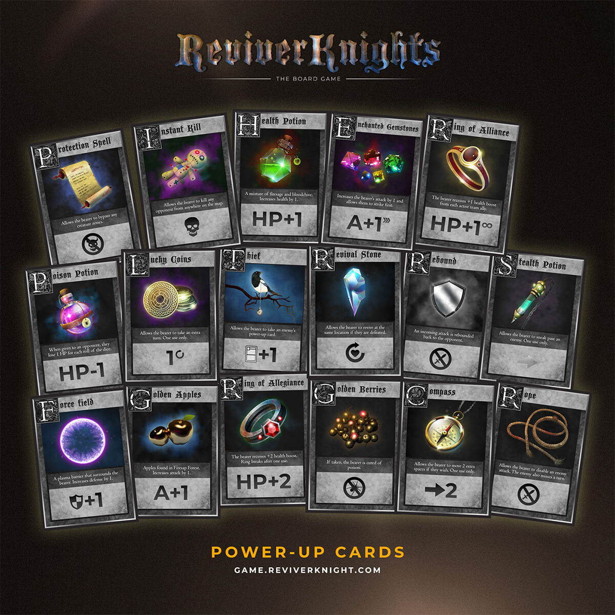 ReviverKnights Power-up Cards